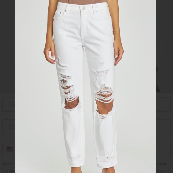 ❄️☁️ pistola Presley High Rise Relaxed Roller in Blizzard☁️❄️ - Picture 3 of 16